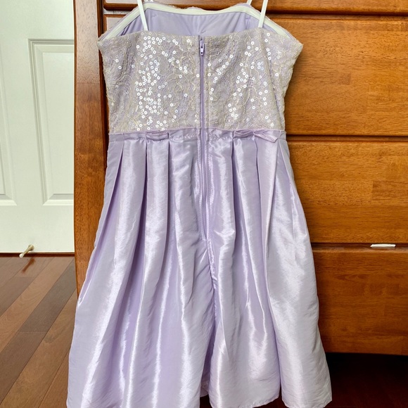 Lilac Strapless Dress - Picture 3 of 6